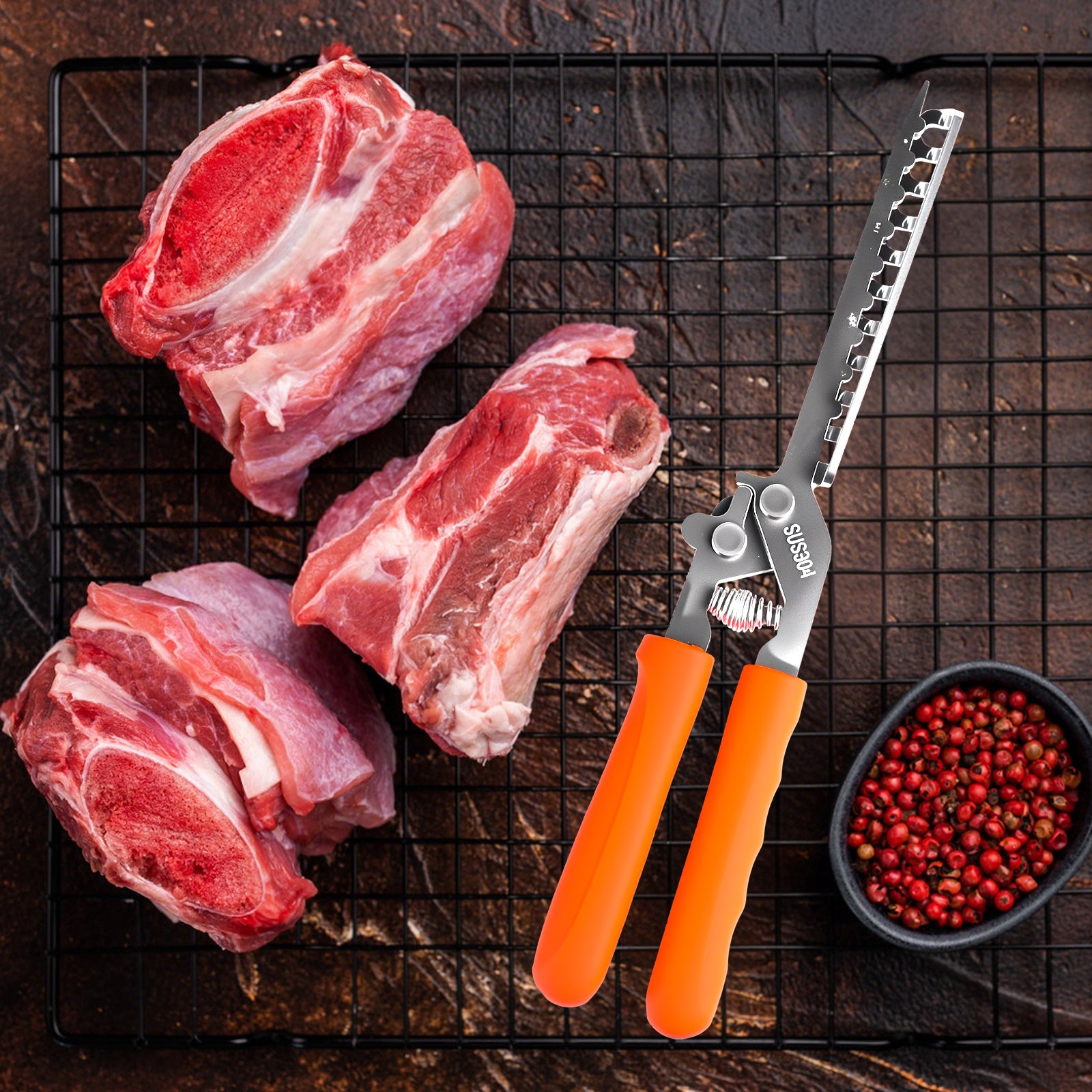 Stainless Steel Rib Membrane Remover for BBQ