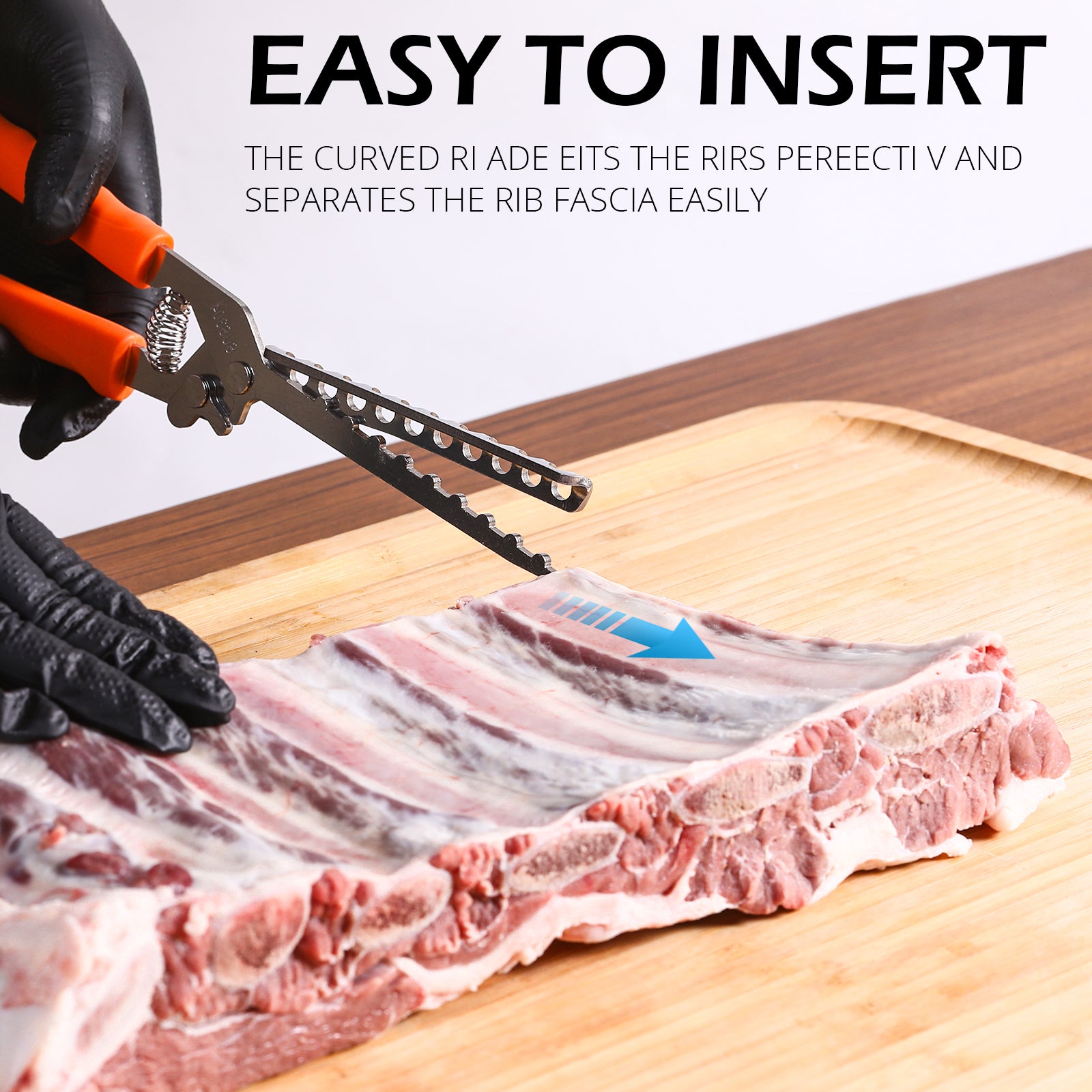 Stainless Steel Rib Membrane Remover for BBQ